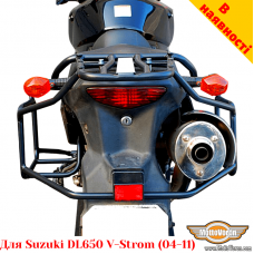 Suzuki DL650 (2004-2011) цельносварная багажная система для алюминиевых кофров или текстильных сумок