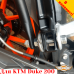 KTM 200 Duke цельносварная багажная система под сумки или алюминиевые кофры