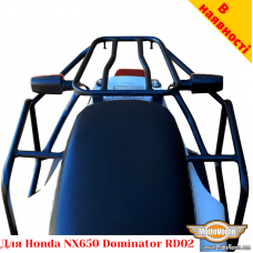 Honda NX650 RD02 (88-91) цельносварная багажная система для текстильных сумок или алюминиевых кофров